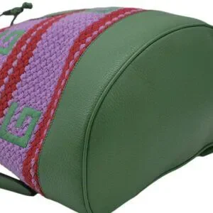 GUCCI  Capri Striped Drawstring Woven fabric Bucket Backpack Bag Multicolor 6636 Gucci | Bags | Gucci Capri Striped Drawstring Woven Fabric  main image 2
